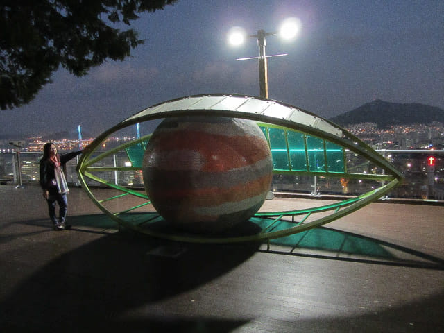 韓國釜山望洋路 灜洲天空眼展望台 (영주하늘눈전망대 Sky Eye Observatory) 夜色