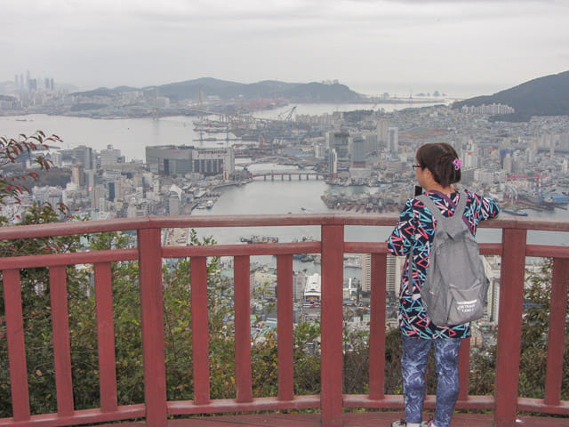 韓國釜山 天魔山眺望釜山港