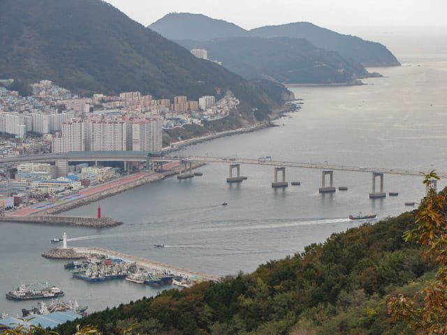 韓國釜山 天魔山展望台 俯瞰釜山港