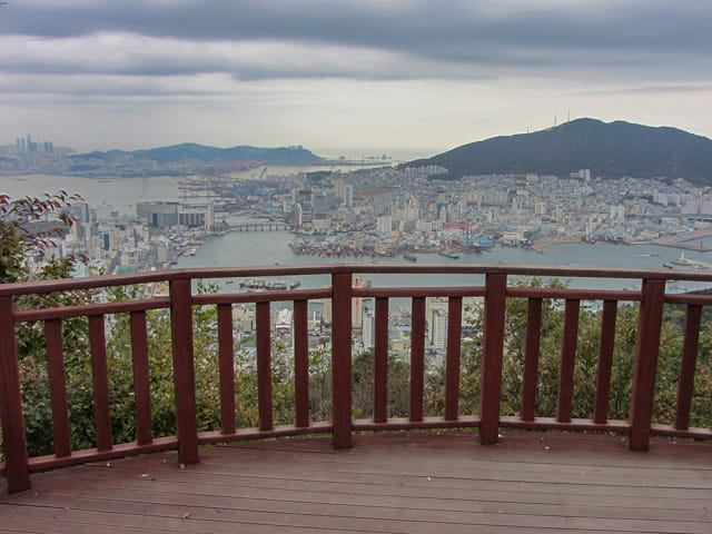 韓國釜山 天魔山展望台 俯瞰釜山港