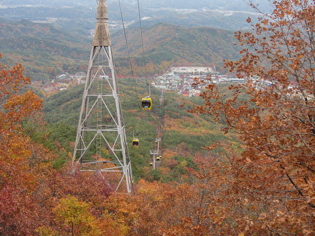 韓國大邱 八公山 山上纜車站