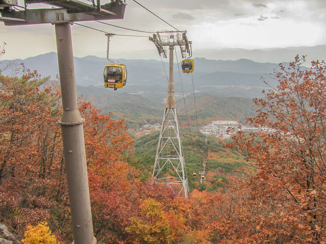 韓國大邱 八公山 山上纜車站