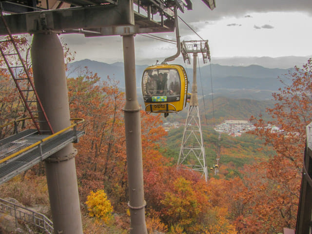 韓國大邱 八公山 山上纜車站