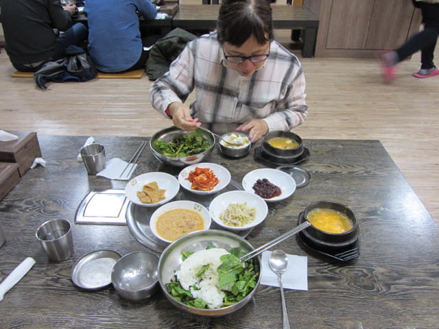 韓國大邱 八公山餐館 午餐