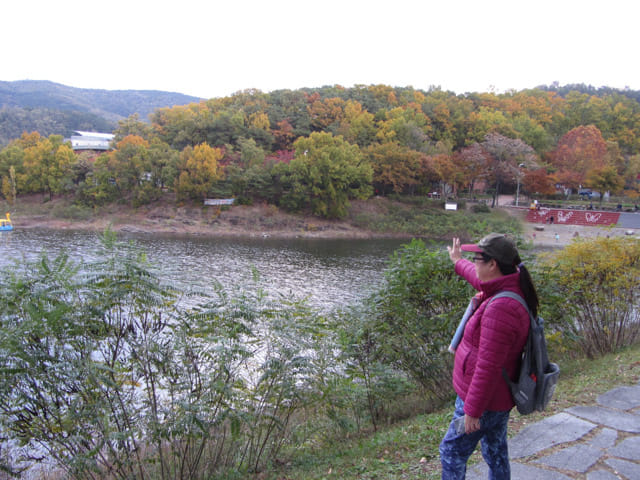 韓國大邱鳳舞公園 (봉무공원) 丹山池秋天紅葉