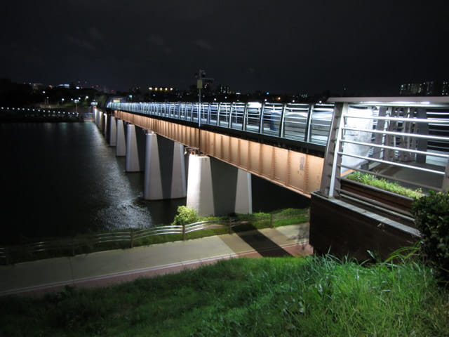 韓國大邱 峨洋鐵橋 (아양철교 Ayang Railway Bridge) 夜色