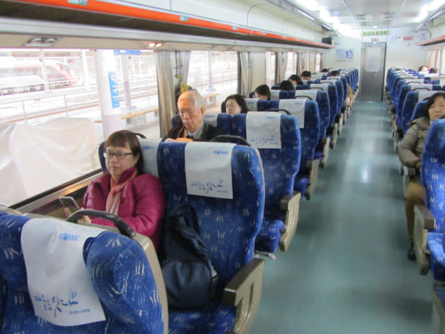 韓國大邱火車站乘火車往慶山站