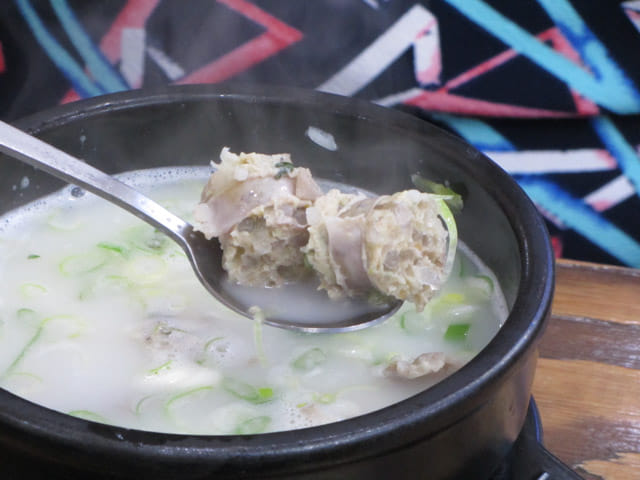 大邱地鐵頭流站餐廳 晚餐 豬肉腸湯飯