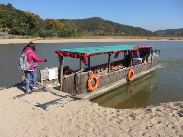 韓國安東河回村 洛東江往芙蓉台(부용대 Buyongdae)渡頭