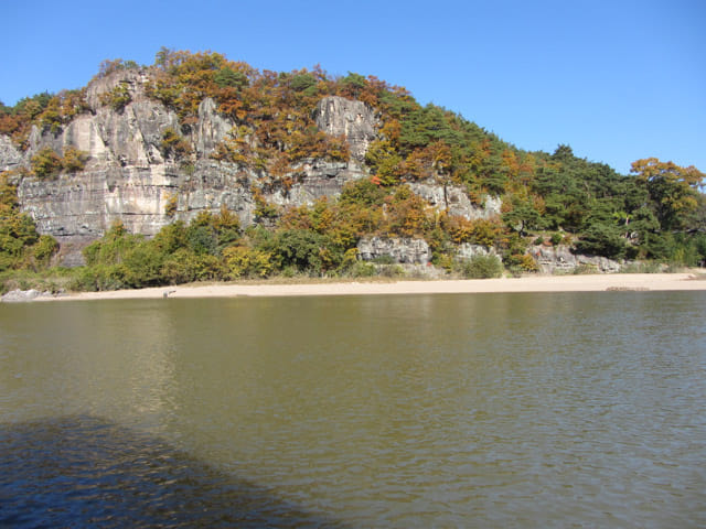 韓國安東河回村 乘渡船往芙蓉台(부용대 Buyongdae)