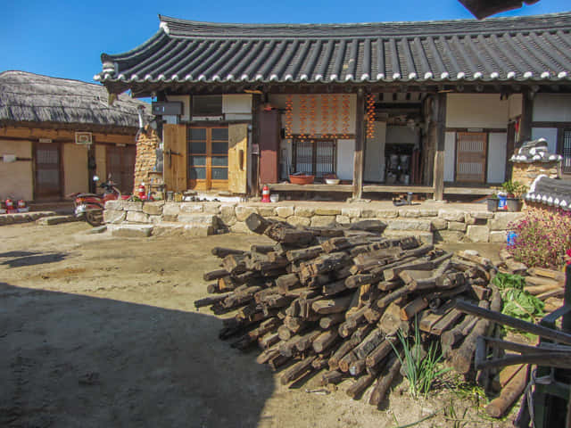 韓國安東河回村 古老大宅區