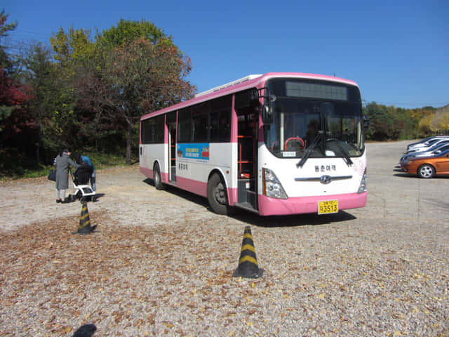 韓國安東河回村 往河回假面博物館 接駁巴士站