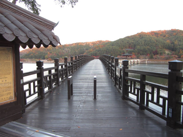 安東月映橋 黃昏景色