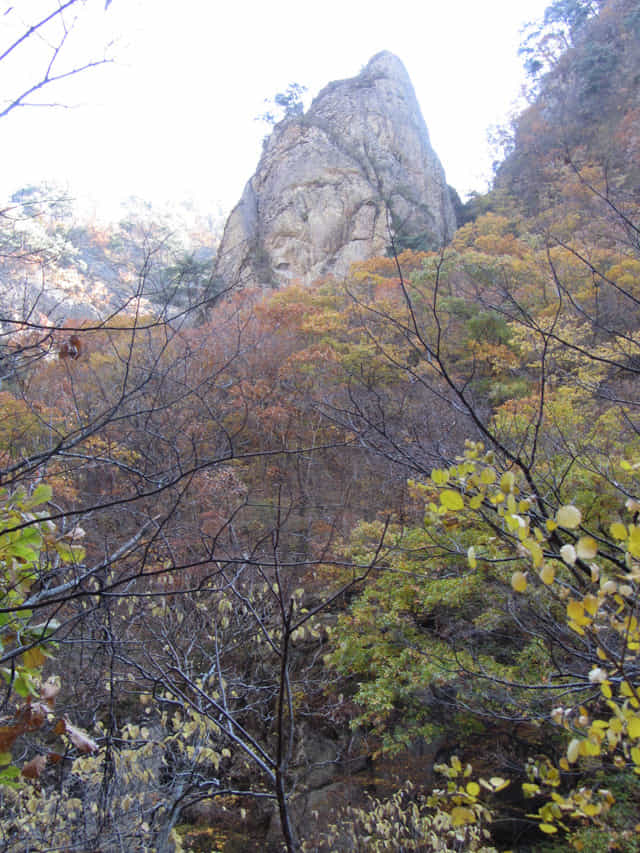 韓國周王山國立公園 奇岩怪石 秋天紅葉