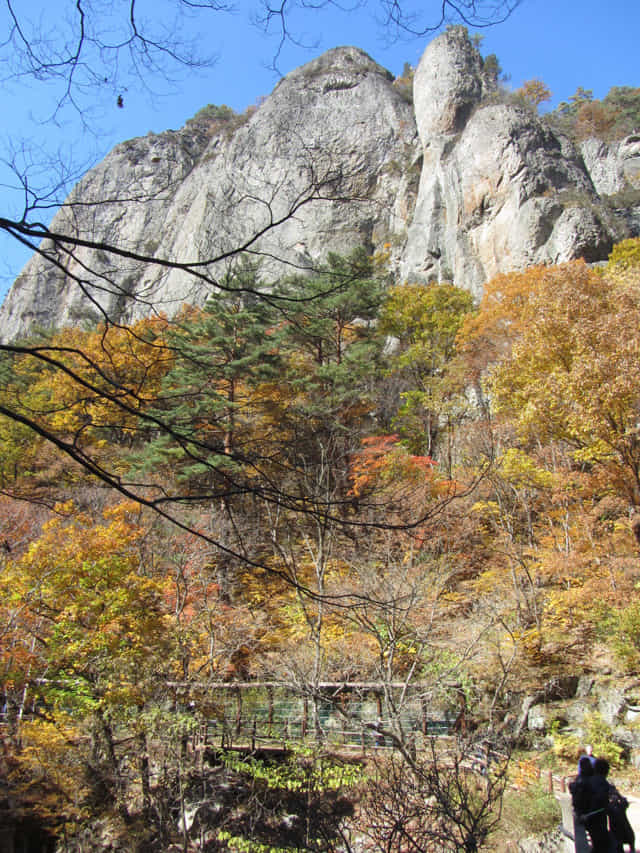 韓國周王山國立公園 奇岩怪石 秋天紅葉