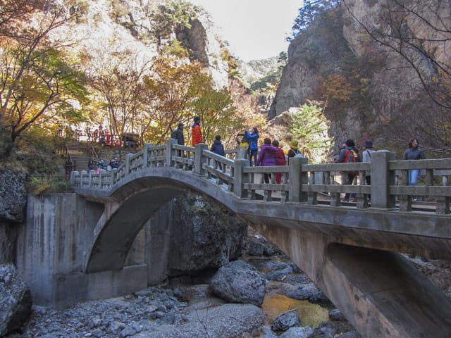 韓國周王山國立公園 鶴巢橋 (학소교)