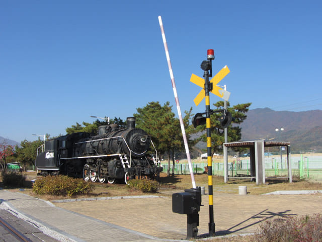 韓國榮州 豐基舊火車站 蒸汽機關車 (蒸汽火車頭)