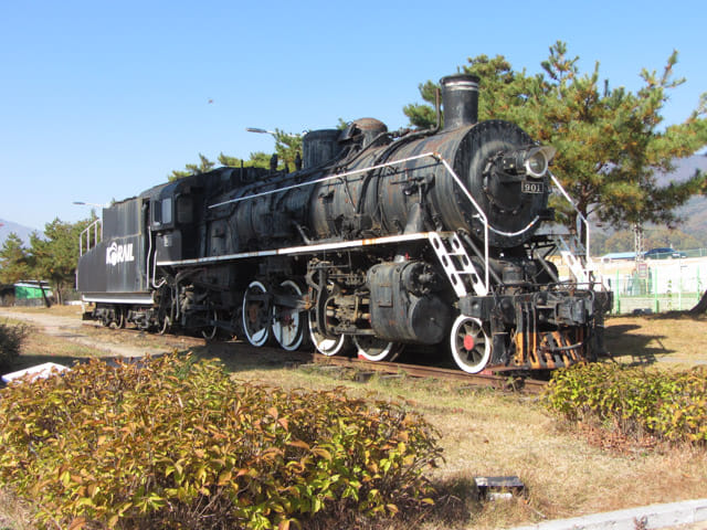 韓國榮州 豐基舊火車站 蒸汽機關車 (蒸汽火車頭)