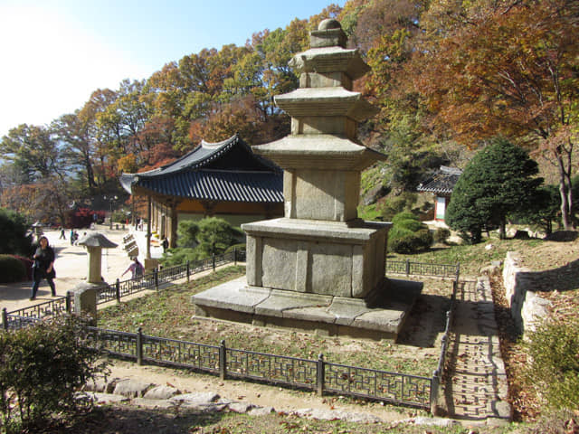 韓國榮州浮石寺 應真殿、慈忍堂登山路入口