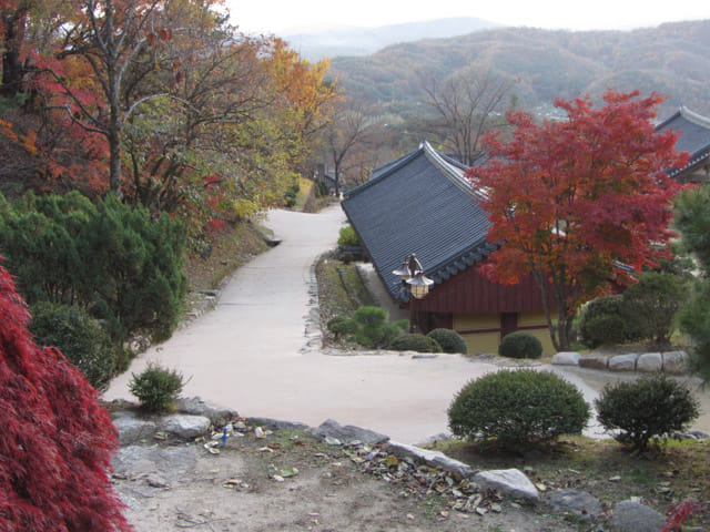 韓國榮州浮石寺 傍晚寧靜景色