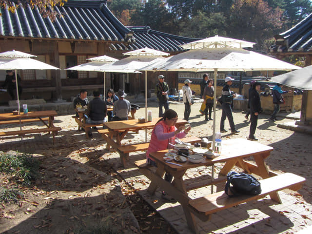 韓國榮州 水島村 (무섬마을 Yeongju Museom Village) 무섬식당 韓屋餐館 豐富午餐