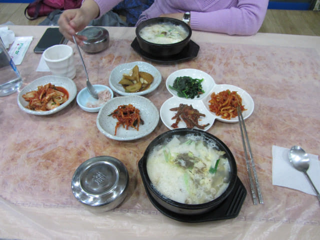 韓國丹陽餐館晚餐 柴魚湯飯