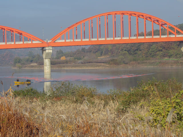 韓國丹陽南漢江 三峰大橋