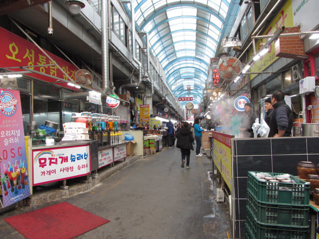 韓國丹陽 九景市場 餐廳、美食區