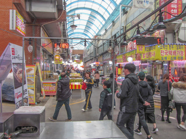 韓國丹陽 九景市場 餐廳、美食區