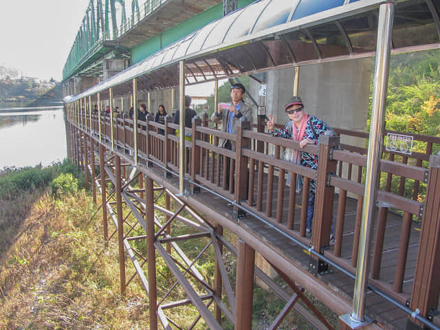 韓國丹陽第五條散步道 南漢江棧道 (남한강 잔도 Namhangang River Plank Road)