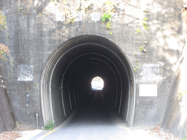 韓國丹陽市第五條散步道 民俗文化歷史道路 艾谷隧道