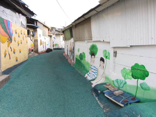 韓國忠清北道 堤川校洞民俗村 壁畫