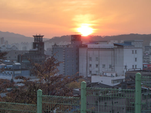 韓國忠清北道 堤川高等學校 (제천고교) 日落