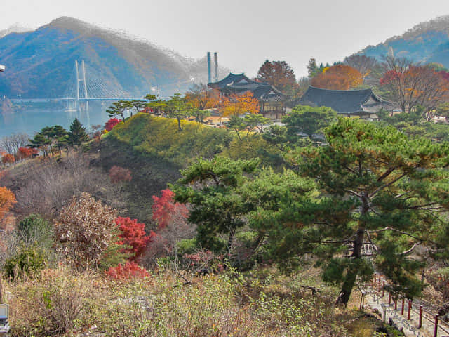 堤川清風文化財團地 望月山 觀水亭