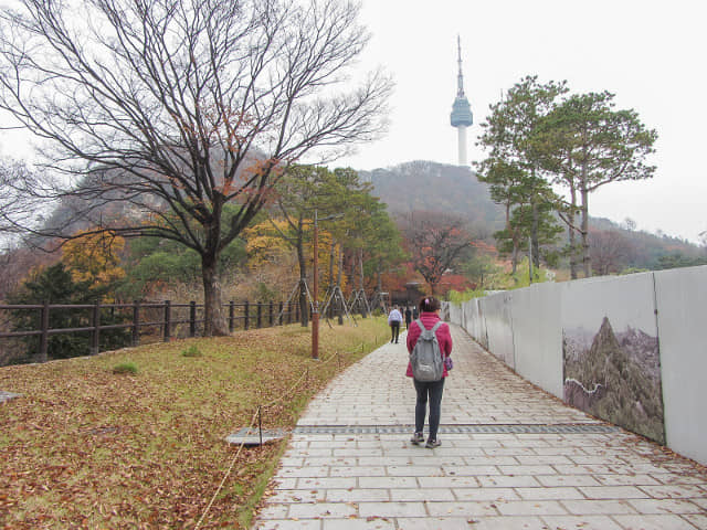 韓國首爾南山公園 南山噴泉