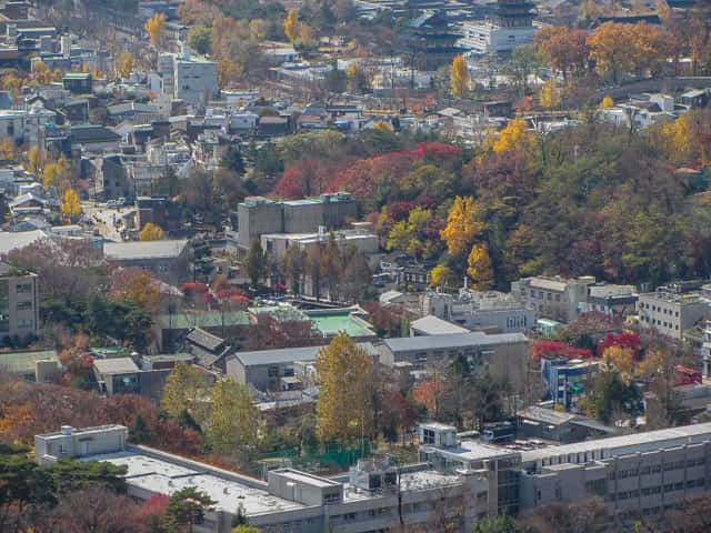 首爾城郭 北岳山段 馬岩展望台 (말바위 Malbawi Rock Observatory) 鐘路區方向